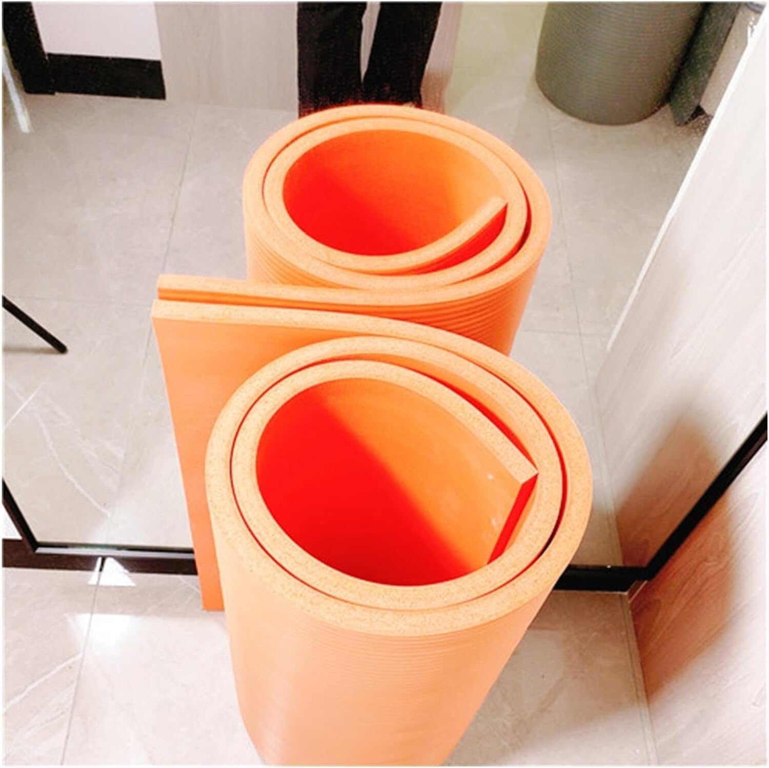 Garage Column Protector Car Door Protector Bump Body Guard, Self Adhesive Garage Wall Foam Protector, Furniture Side Corner Bumpers Protector to Protect Park,Orange-Thickness 1cm-0.8x2m