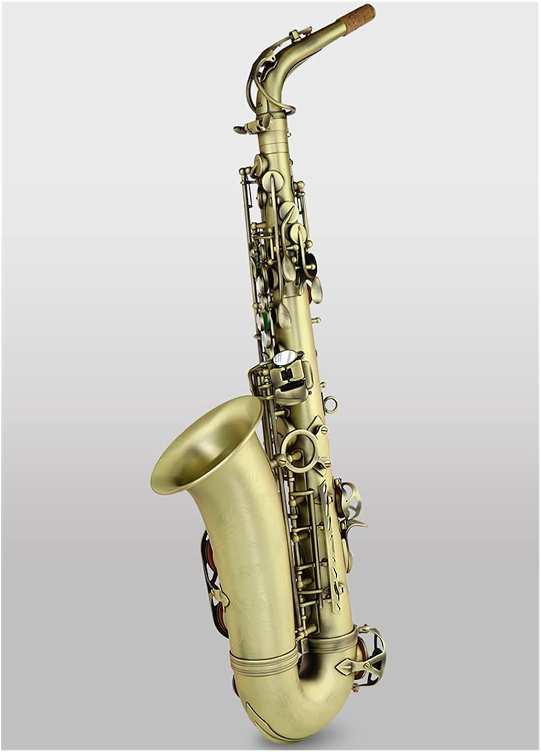 Sax Beginners Kit Antique Finish EB E Flat Alto Saxophone Sax Shell Key Carve Pattern Instrument with Case Other Aeccessaries Wind Instrument