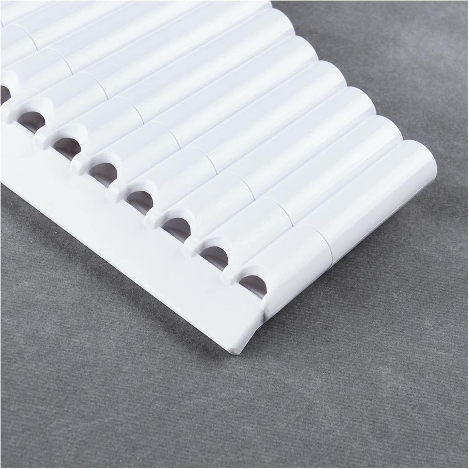 18 Pipes C Key Pan Flute Pan Pipes Woodwind Instrument Bamboo Pan Flute (Color : White)