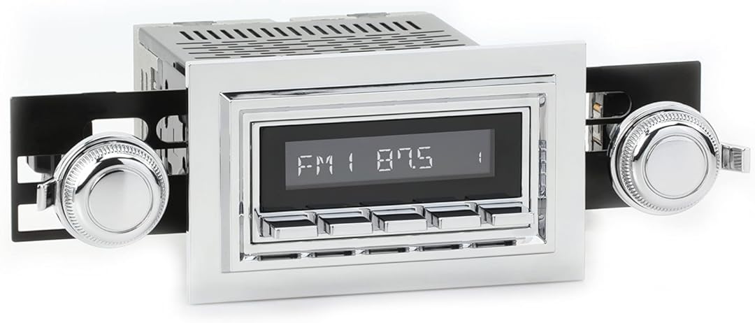 RetroRadio Compatible with 1974-79 Mercury Cougar Features Include Bluetooth, AUX, AM/FM LAC-M1-121-03P-73PMC6