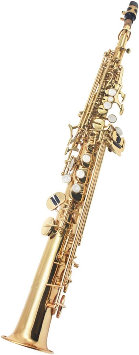 Straight Pipe Treble Saxophone Instrument B-Flat Treble Saxophone Woodwind Instrument