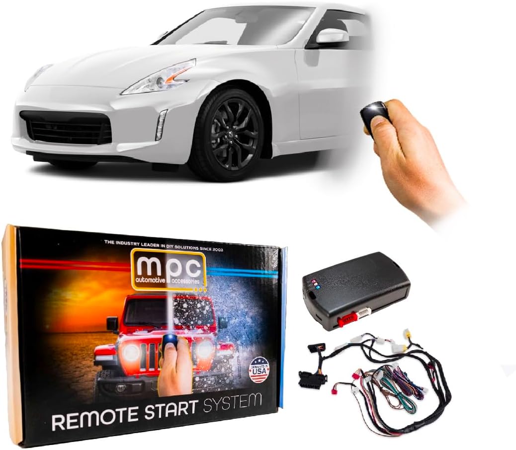 MPC Complete Factory Remote Activated Remote Start Kit Compatible with 2009-2017 Nissan 370Z - Push-to-Start - with T-Harness
