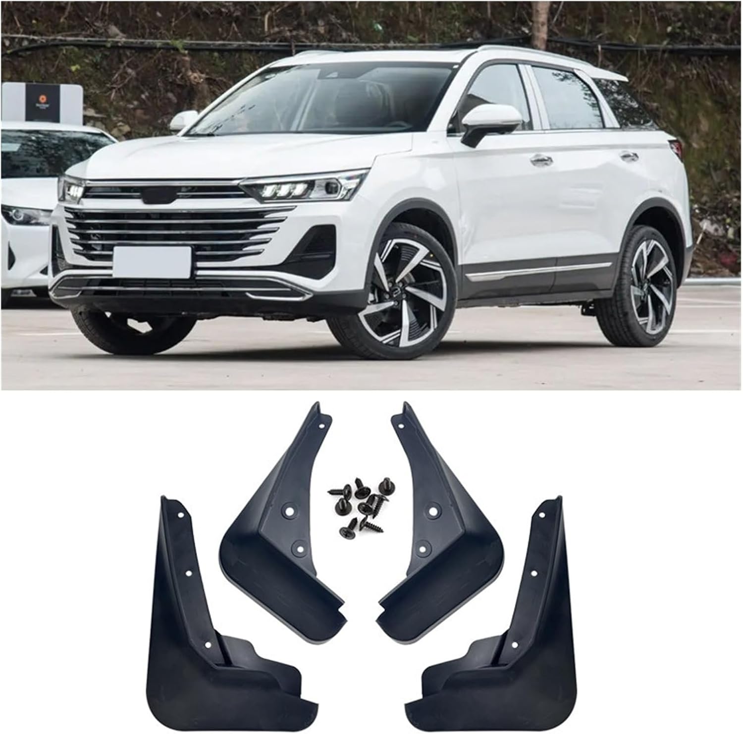 Car Body Exterior Anti Dirt Mudguard Fender Decoration Tire Wing Cover Accessories Splash Guard Parts Compatible for Bestune T77 2023