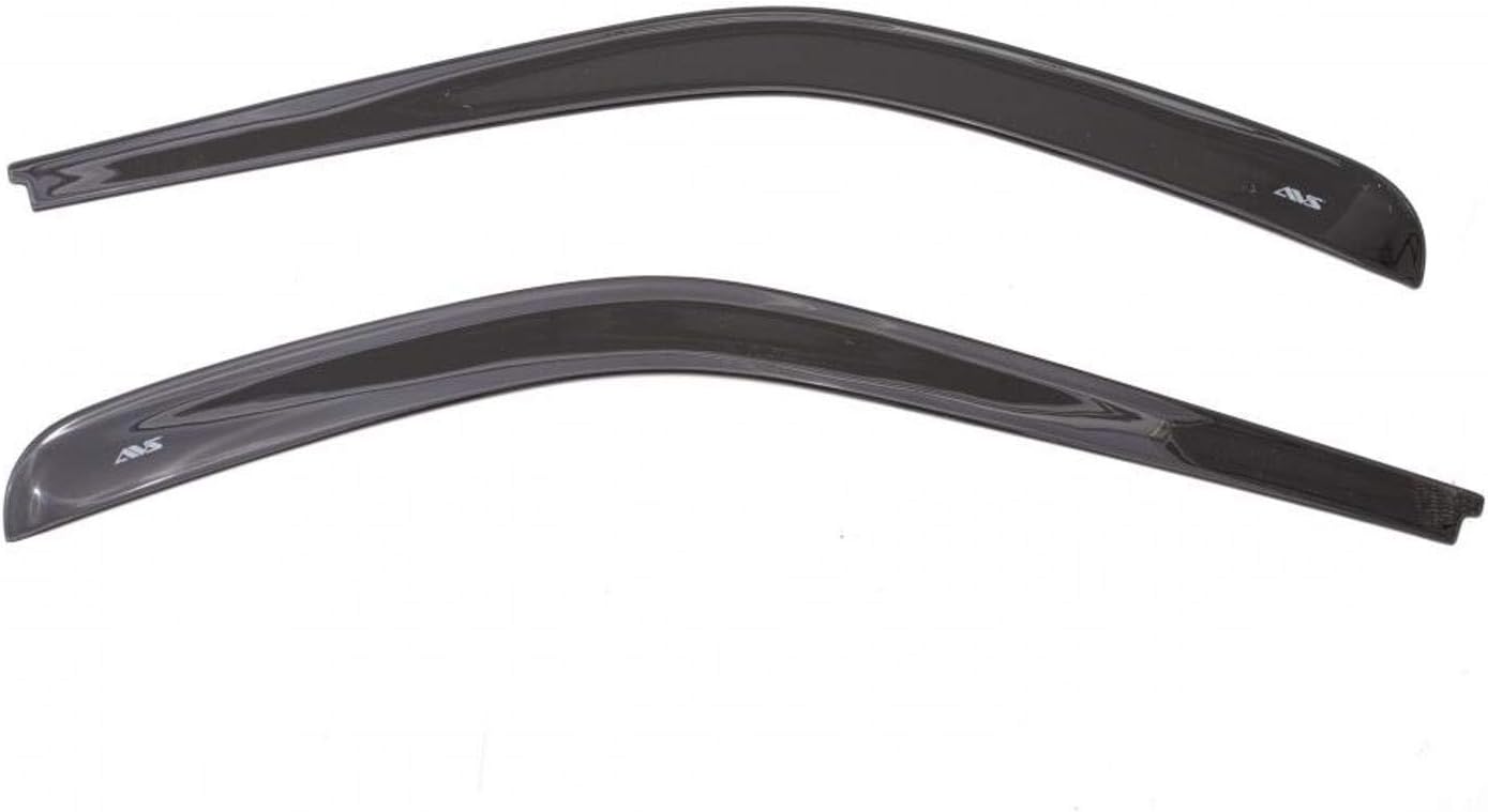 Auto Ventshade [AVS] Low Profile Rain Guards for 2007 - 2018 Jeep Wrangler (JK) (2 - Door Only) | Window Vent Visors, 2 pcs. - Dark Smoke | 892020