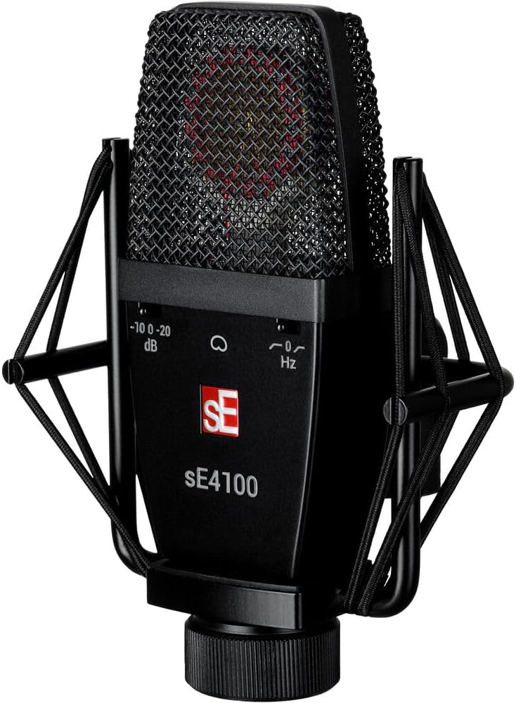 SE Electronics SE4100 Large Diaphragm Cardioid Vintage Condenser Microphone w/Shockmount