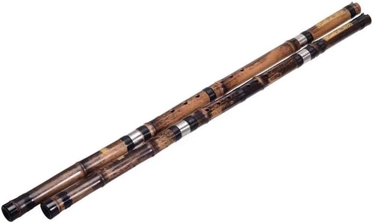 Xiao Bamboo Flute 3-Section Professional 8-Hole G/F Key – Traditional Chinese Ethnic Wind Instrument with Smooth Tone for Practice, Meditation Music, Folk Performance, Melodic Training