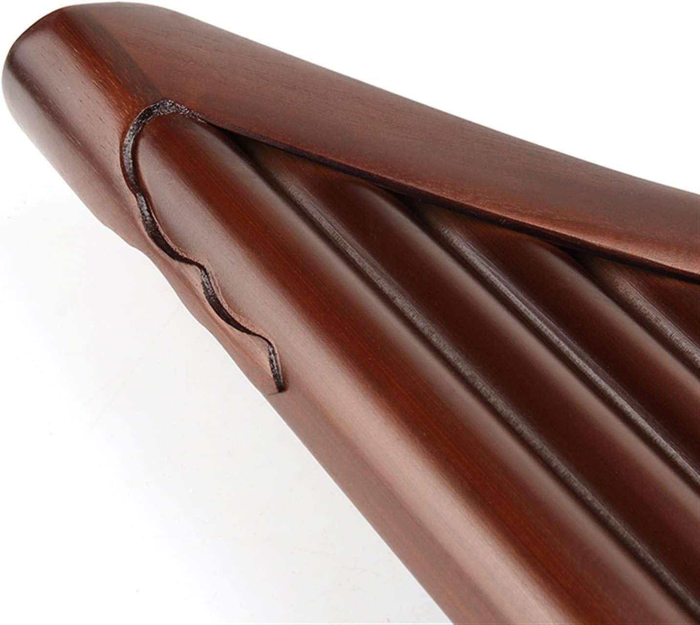 22 Pipes C Key Brown Pan Flute Woodwind Instrument Bamboo Handmade Pan Flute (Color : Right)