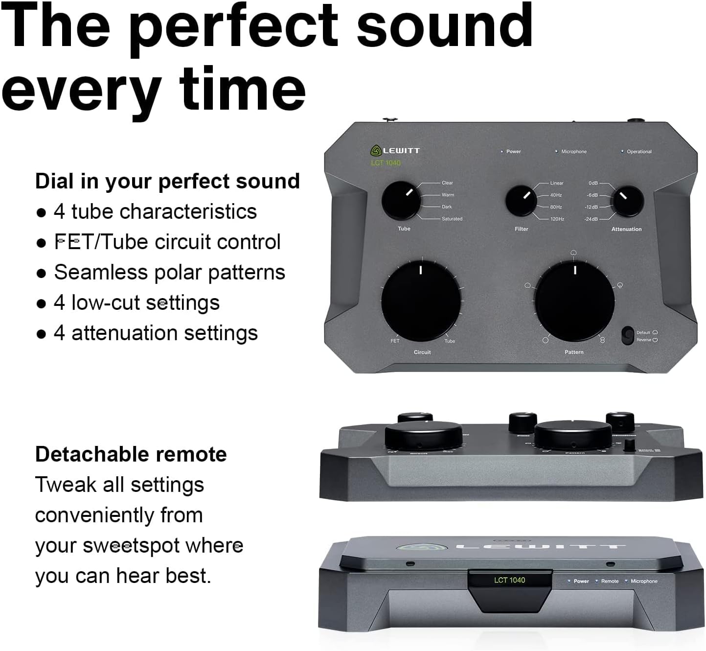 LEWITT LCT1040 Tube and FET Condenser Mic