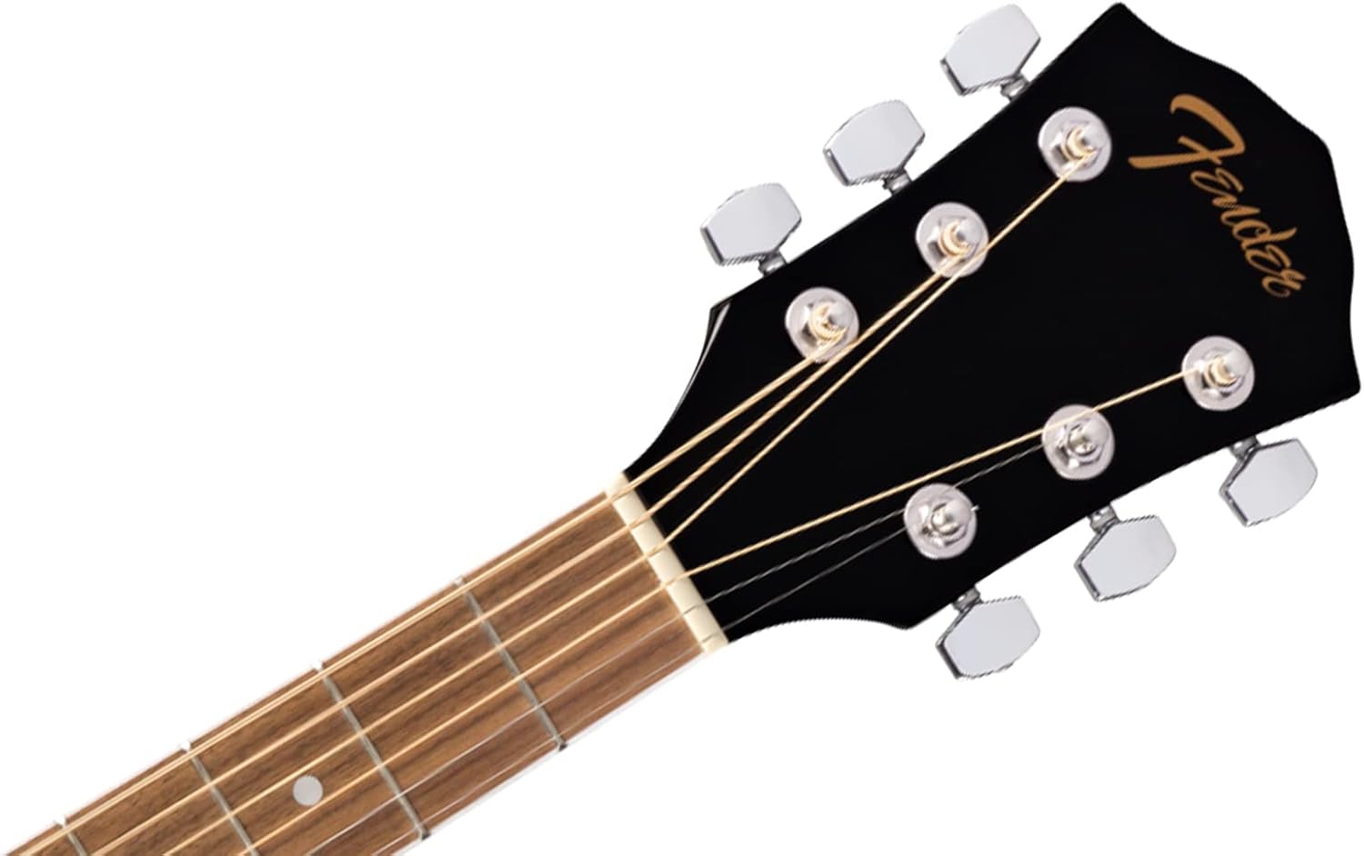 Fender FA-125 Dreadnought Guitar - Black Bundle with Hard Case, Tuner, Strap, Strings, Sting Winder, Picks, and Austin Bazaar Instructional Video