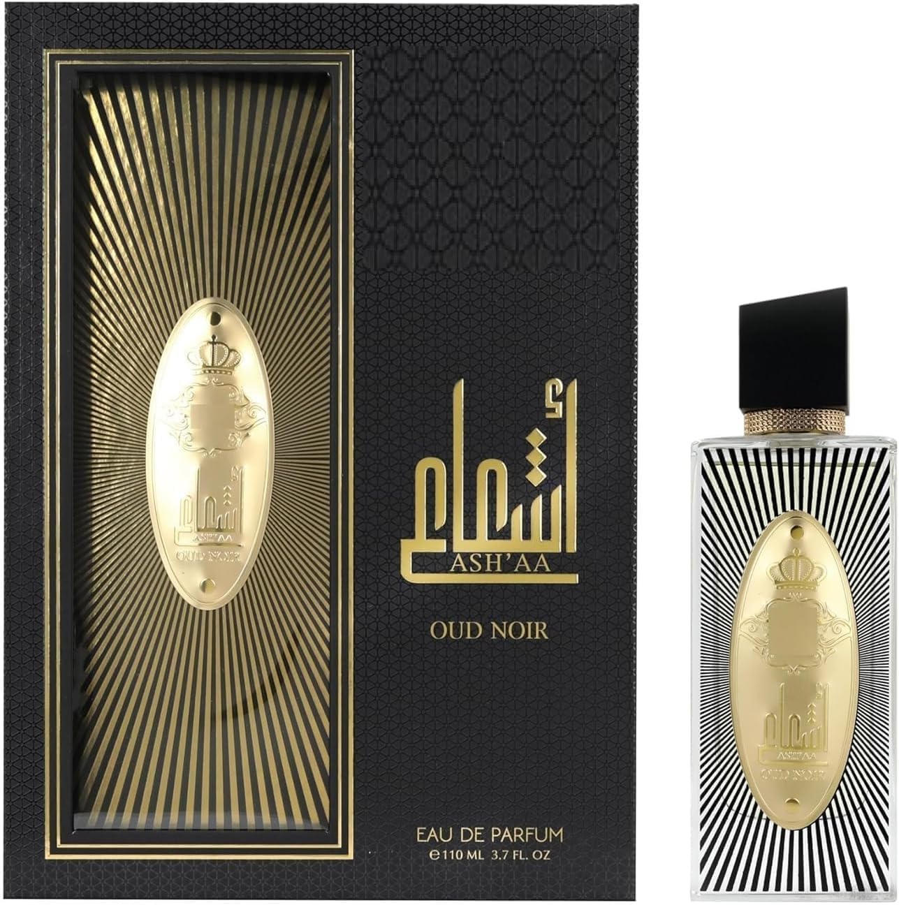 Ashaa Oud Noir Perfume | Eau de perfum | Long Lasting Fragrancr Perfum | For Men & Women | 110 ml