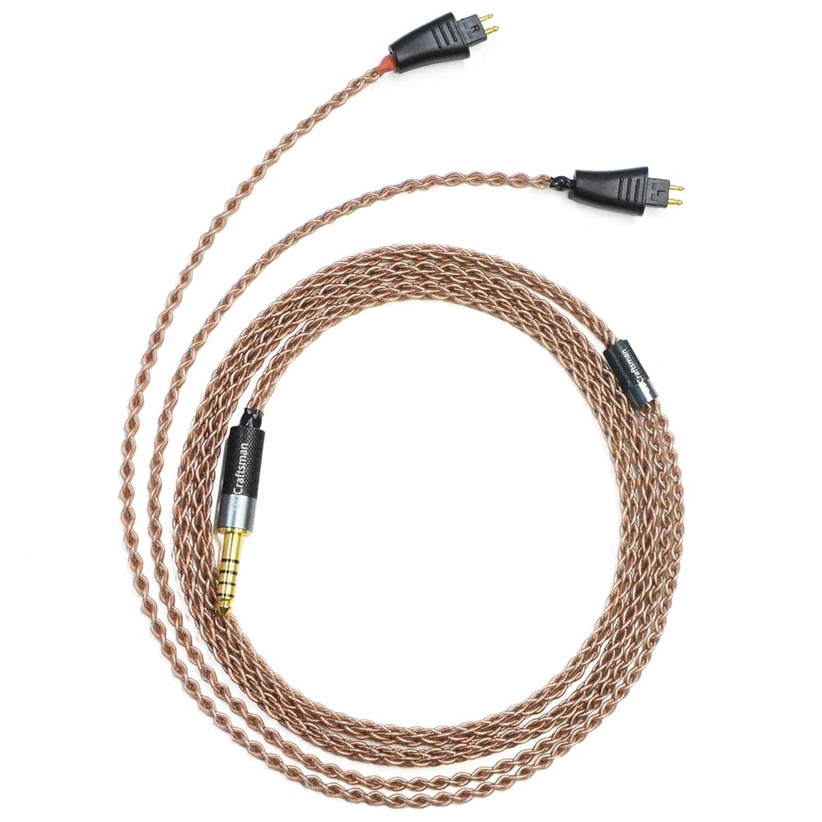 6N Single Crystal Copper Upgrade Headphone Cable 3.5mm/4.4mm/4Pin XLR Headphone Upgrade Cable for Fostex TH610 TH900 MK2 TH909 (4Pin XLR Plug)