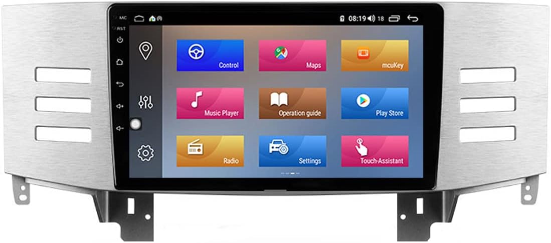 Double Din Car Stereo 9 Inch Android Navigation Stereo Touch Screen in-Dash Car Radio with Bluetooth FM Radio Receiver for Toyota Mark X120 2004-2009 Support SWC/WIFI/DSP/4G