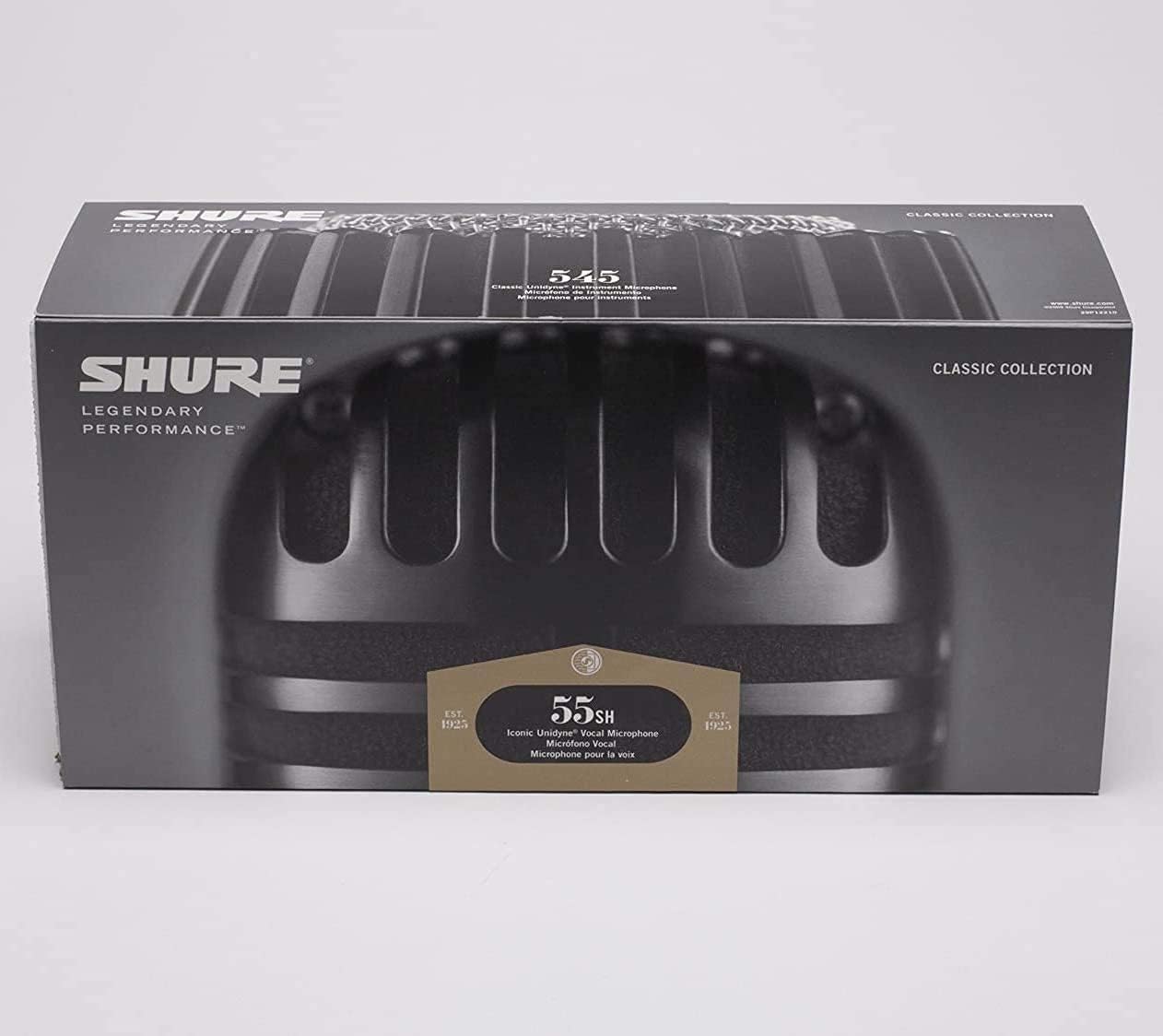 Shure 55SH Series II Iconic Microphone - Vintage Style, Rich Sound Quality, Rugged Construction, Shock-Mounted Noise Reduction for Vocals & Instruments-for Live Performances & Studio Recording