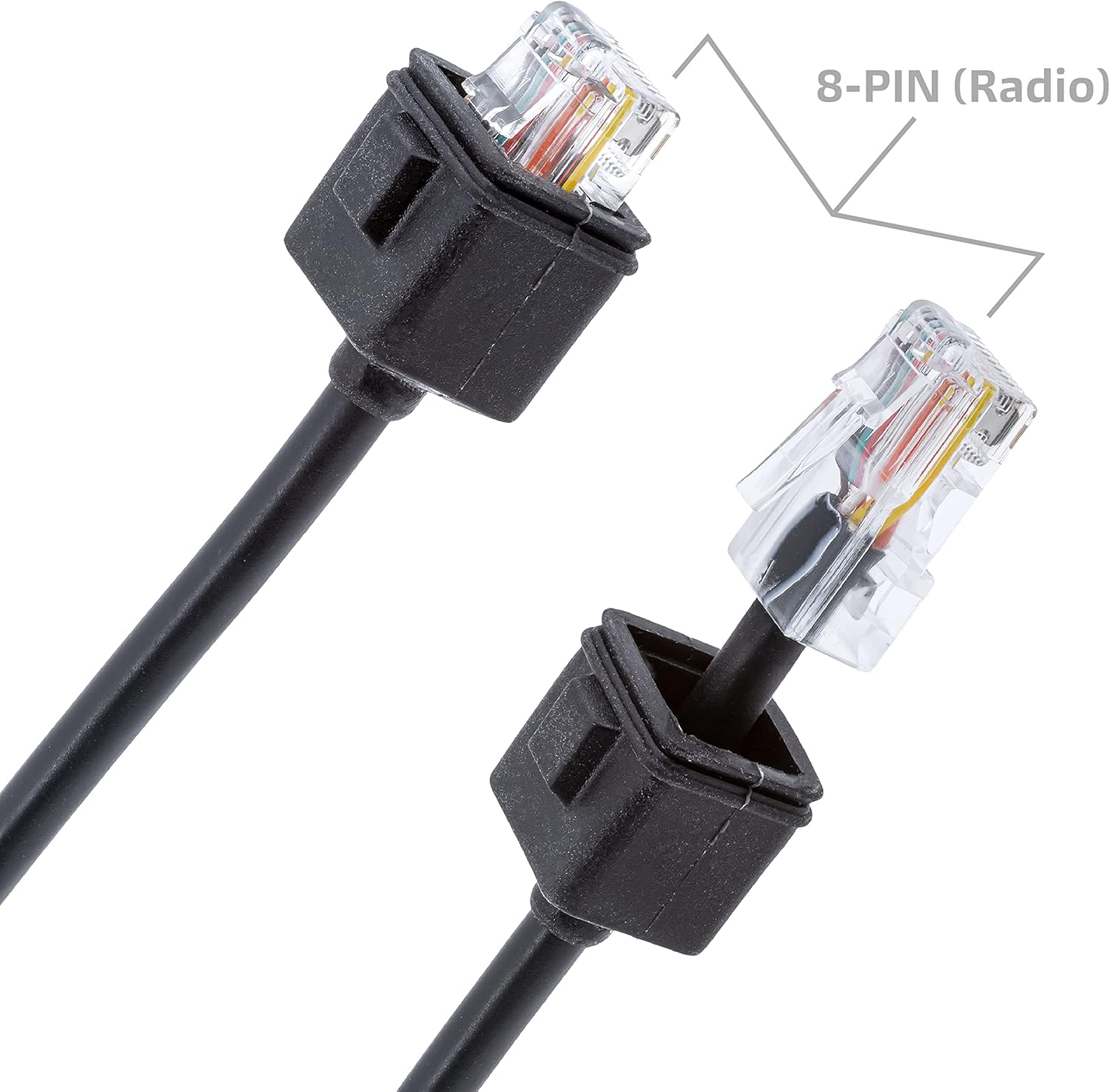 Arrowmax 10 Pack CABLE-AMM300-K30-8PIN Replacement Microphone Compatible with Kenwood KMC-30 TM-261A TM-271A TM-461A TM-471A RJ45 8 Pin