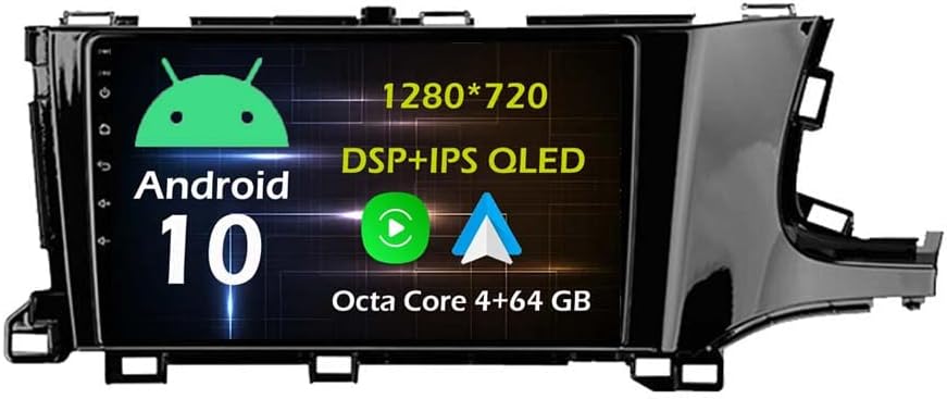 9'' 4+64GB Android 10 in Dash Car Stereo Radio Fit for Honda Shuttle 2 2015 16 17 18 19 20 Head Unit GPS Navigation Carplay Android Auto DSP 4G WIFI Bluetooth
