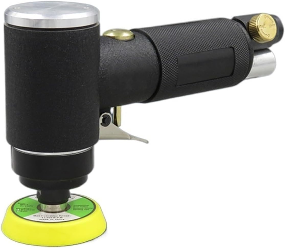 Air Sander 2 Inch 3 Pneumatic Handheld Polisher Waxer Polishing Machine For Auto Body Work Furniture Metal Surface for Woodworking(Eccentricity)