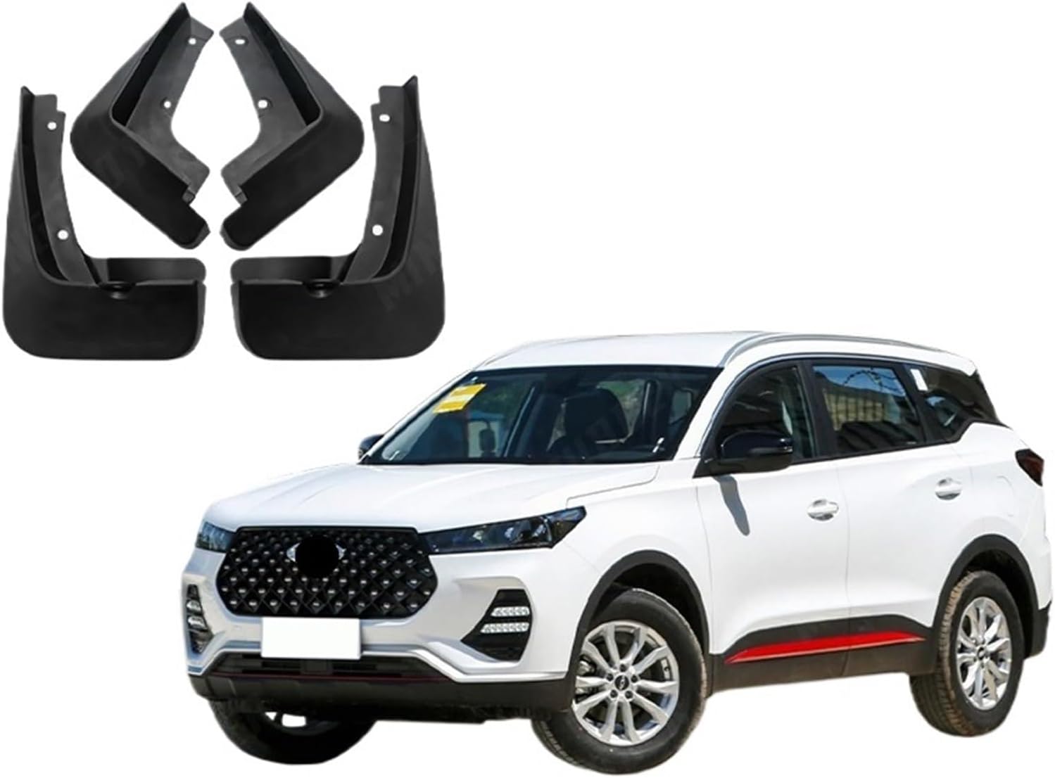 Car Accessories Compatible with JAC S3 JS3 2014 2015 2016 2017 2018 2021 2022 Mudguards Mud Flap Flaps Splash Guards Fender Protector Cover