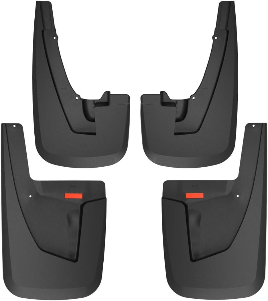 Husky Liners — Front & Rear Mud Guards | Fits 2019-2024 Ram 2500, Ram 3500 (Without Fender Flares & Excludes Dually, Front & Rear - Black, 4 Pc | 58046