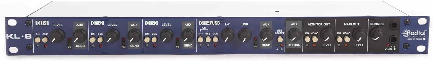 Radial KL-8 Rackmount Keyboard Mixer