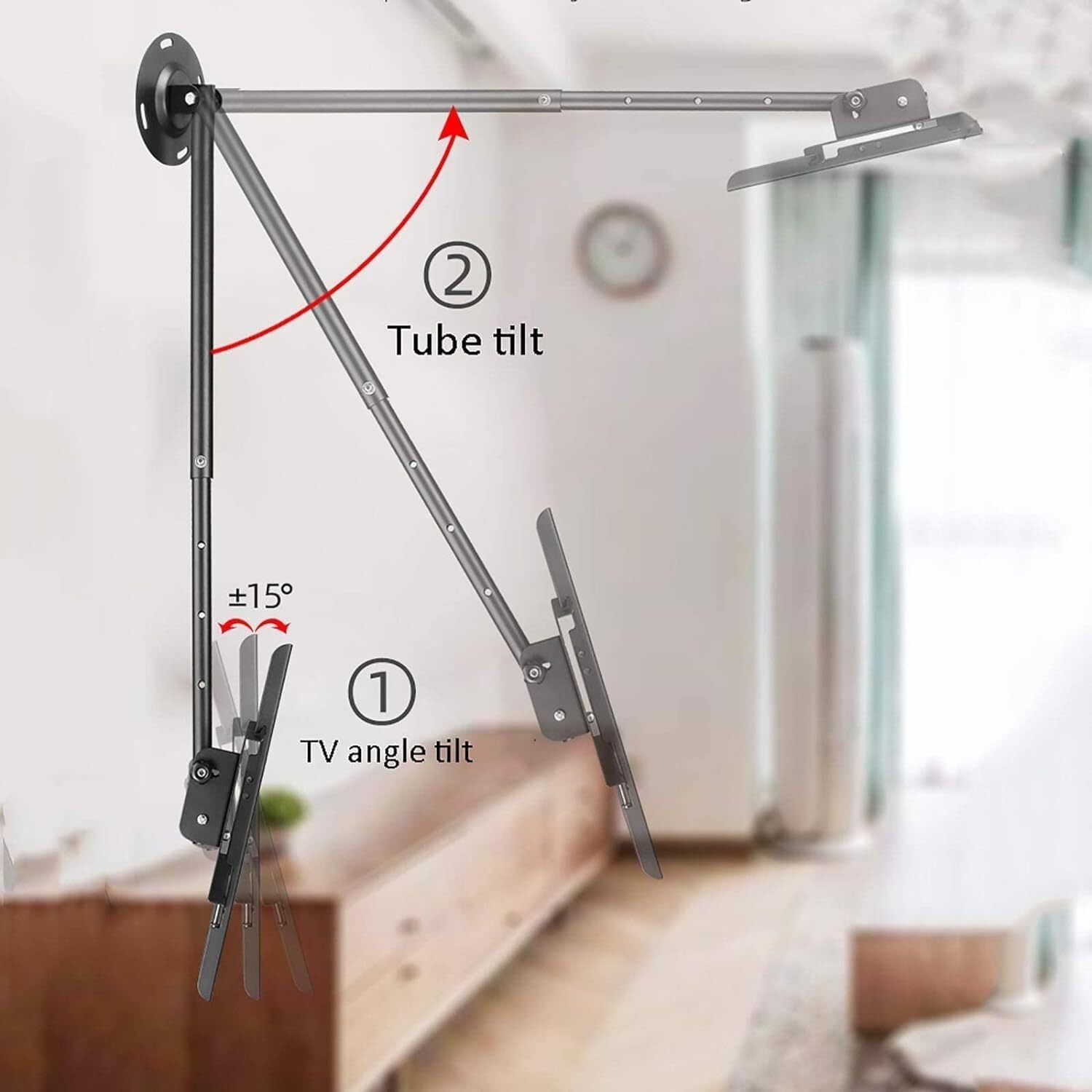 TV Mount Stands Ceiling TV Mount - Tv Wall Mount, Ceiling Mount Flip Down Wall Brackets,One Color 1M