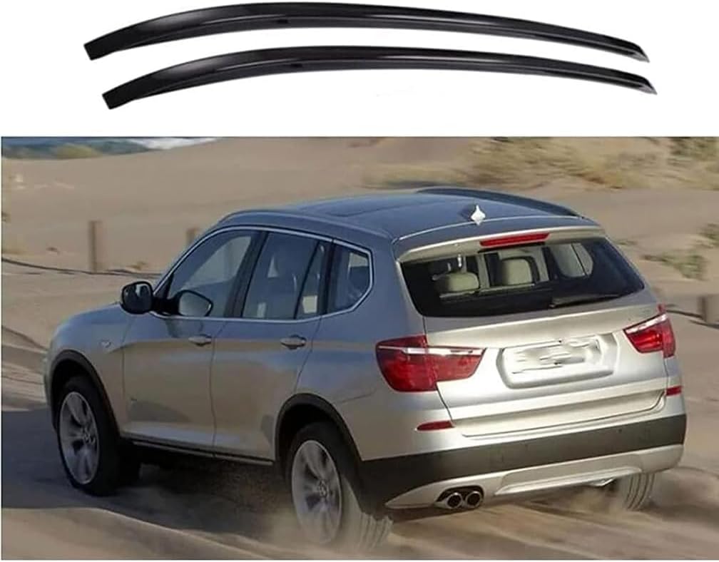 Car Roof Racks, for BMW X3 F25 2014-2017 Anti Theft Anti Rust Cross Bar Cargo Travel Baggag Transportrack, Auto Accessories,A-Black