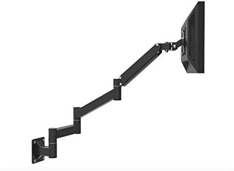 Adjustable TV Wall Mount Bracket with Extended Arm, Ideal for 17-21 Inch Screens, VESA 75x75mm, 100x100mm, Perfect for Bedroom or Workspace, Swivel Design, Holds up to 5.5kgs