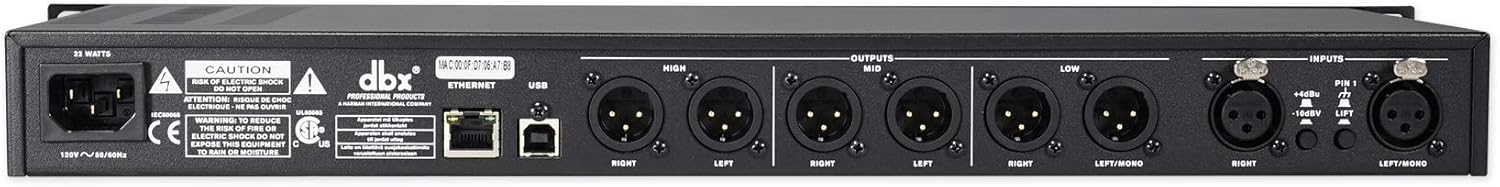 Audiosavings Bundle (1) rv DJ1500 DJ Headphones w/Detachable Coil Cable bundle with (1) DBX DriveRack PA2 Speaker & (2) rv RCXFM20E-B 20 Foot Female to Male XLR Mic Cable (Items 4)