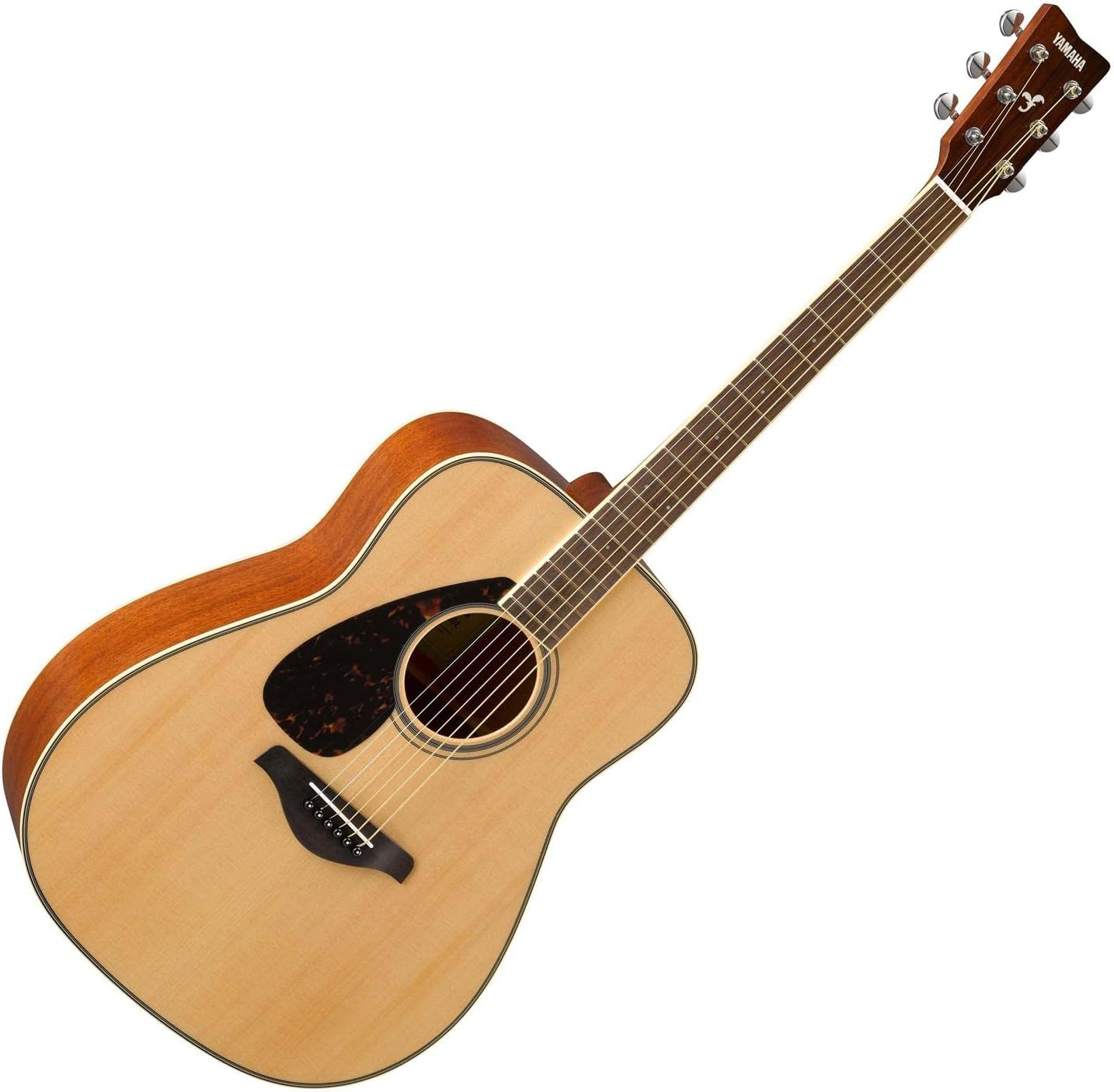 Yamaha FG820LNT LEFT-HANDED Solid Sitka Spruce Top Natural Folk Acoustic Guitar