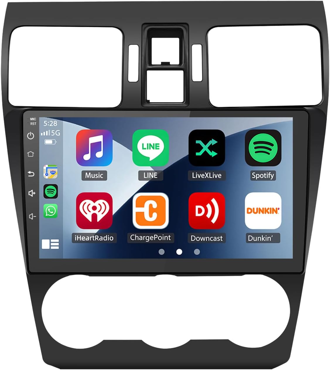 4G+64G Double Din Car Stereo Radio for Subaru Forester WRX Impreza 2013-2015 with Carplay/Android Auto,9