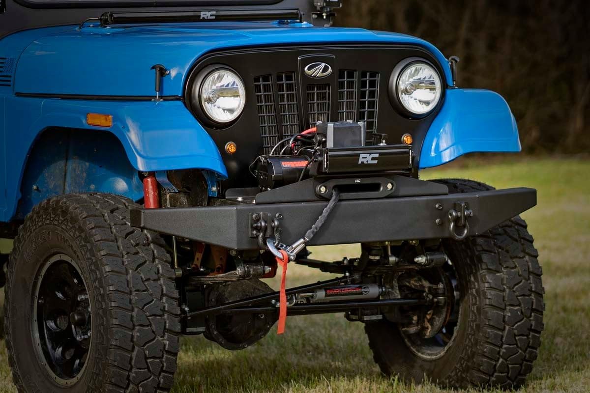 Rough Country Winch Mounting Kit w/PRO12000S Winch for Mahindra Roxor - 92075