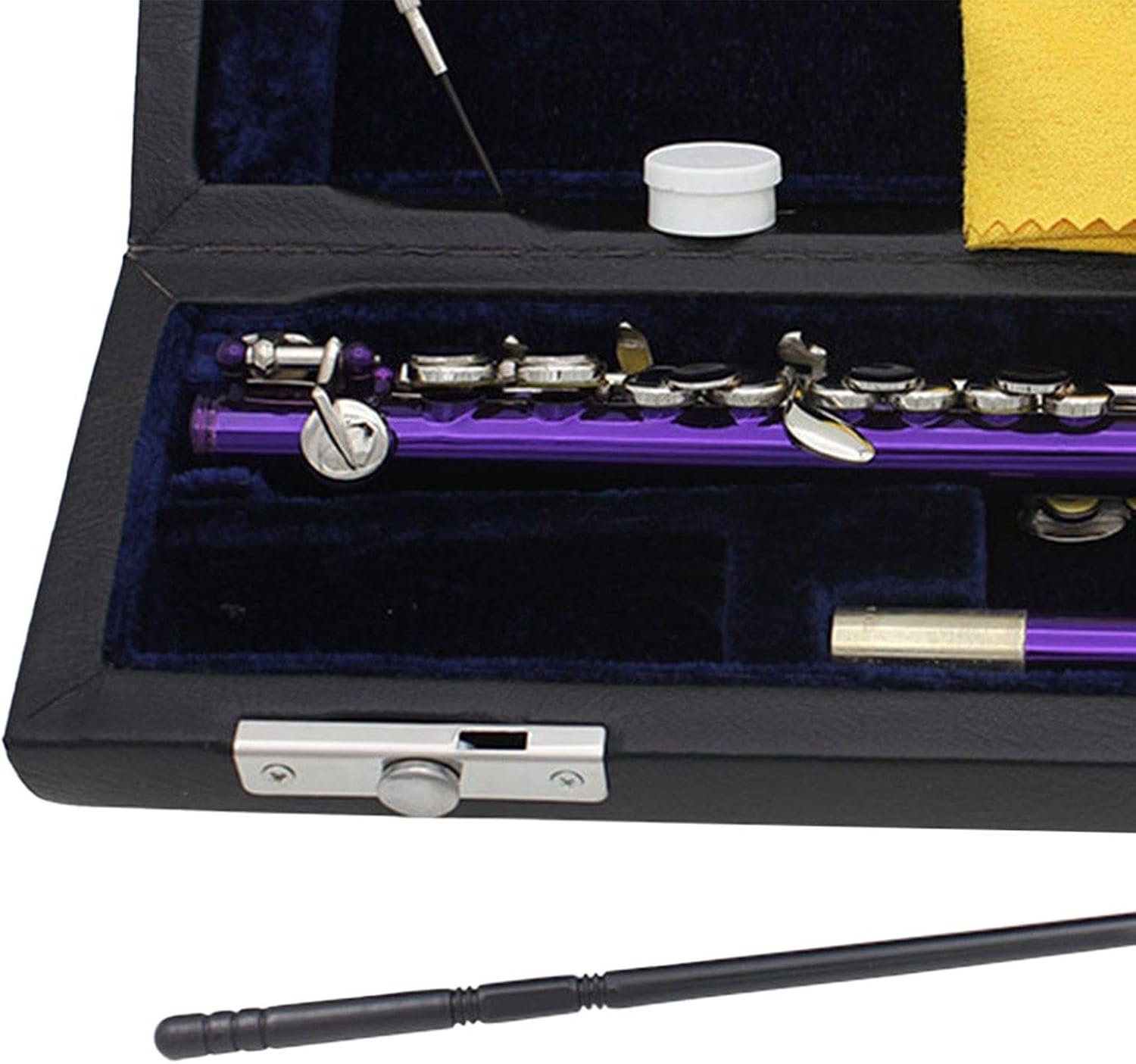 C Key Piccolo, Lightweight Easy to Play Wind Instrument, 16 Hole Flute for Stage Performance Practice, Classroom, Beginner, Purple