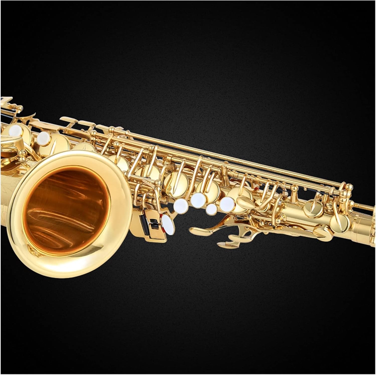 Sax Beginners Kit Made in France EB Alto Saxophone Brass Gold Lacquer Music Instrument E- Flat Sax with Case Accessories Wind Instrument
