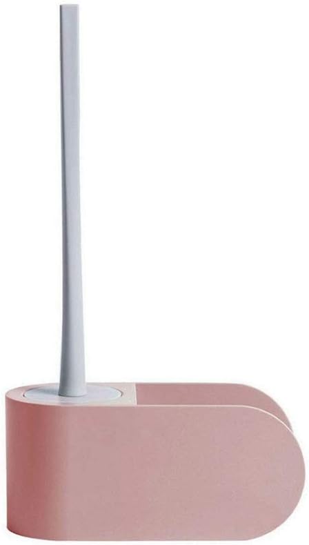 Toilet Brush Holder-Small Wall-Mounted Soft Design with Toilet Brush for Bathroom Toilet