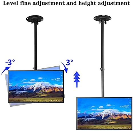 TV Wall BracketTV Stand tv Wall Mount Universal TV Ceiling Mount, Ceiling TV Mount Bracket for 13-37 Inch Flat Screen TVs, with Loading 132 Lbs, Max 200x200mm,3m