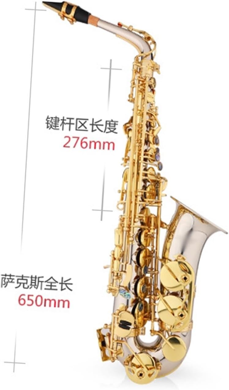 Beginner saxophone E Flat Alto Saxophone Wind Instrument White Copper Saxophone For Beginners To Play The Saxophone Instrument