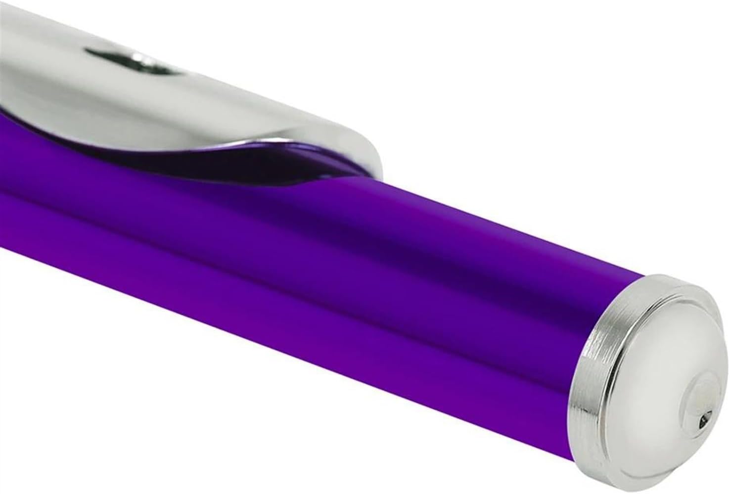 Purple 16 Holes C Tone Flute With E Key Woodwind Instrument Closed Key Cupronickel Tube With Padded Bag