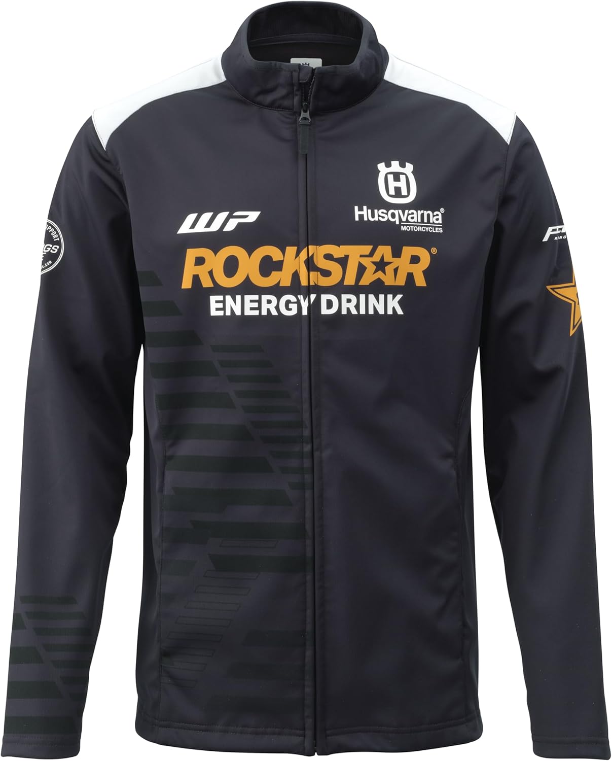 Husqvarna Rockstar Men's Replica Team Softshell Jacket, Black/White