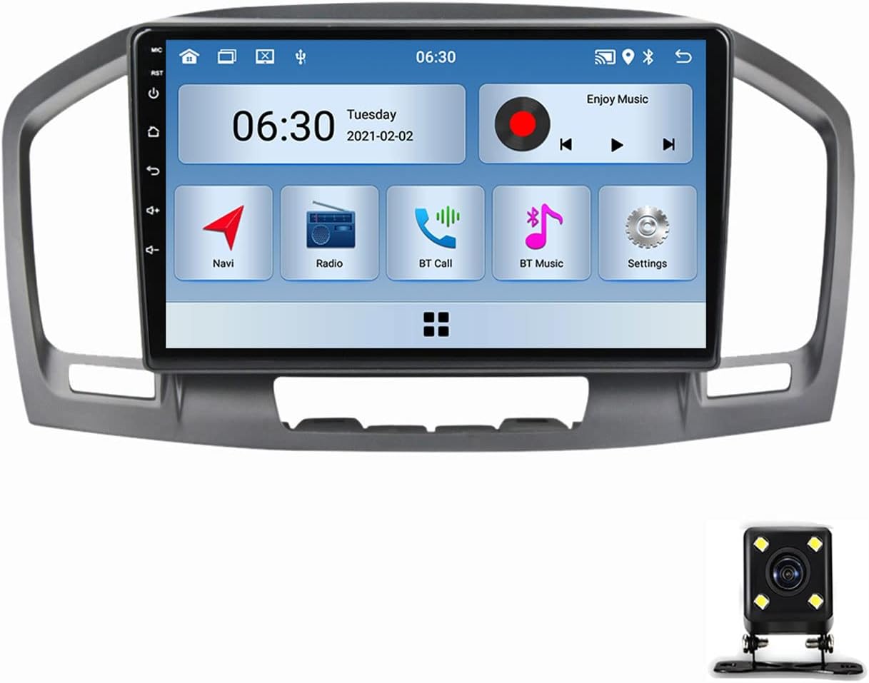 9 Inch Double-DIN Car Stereo Android in-Dash Radio, Carplay/Android Auto/Mirror Link, for Opel Insignia/Buick Regal 2009-2013 with Backup Camera GPS Navigation SWC Bluetooth WiFi FM