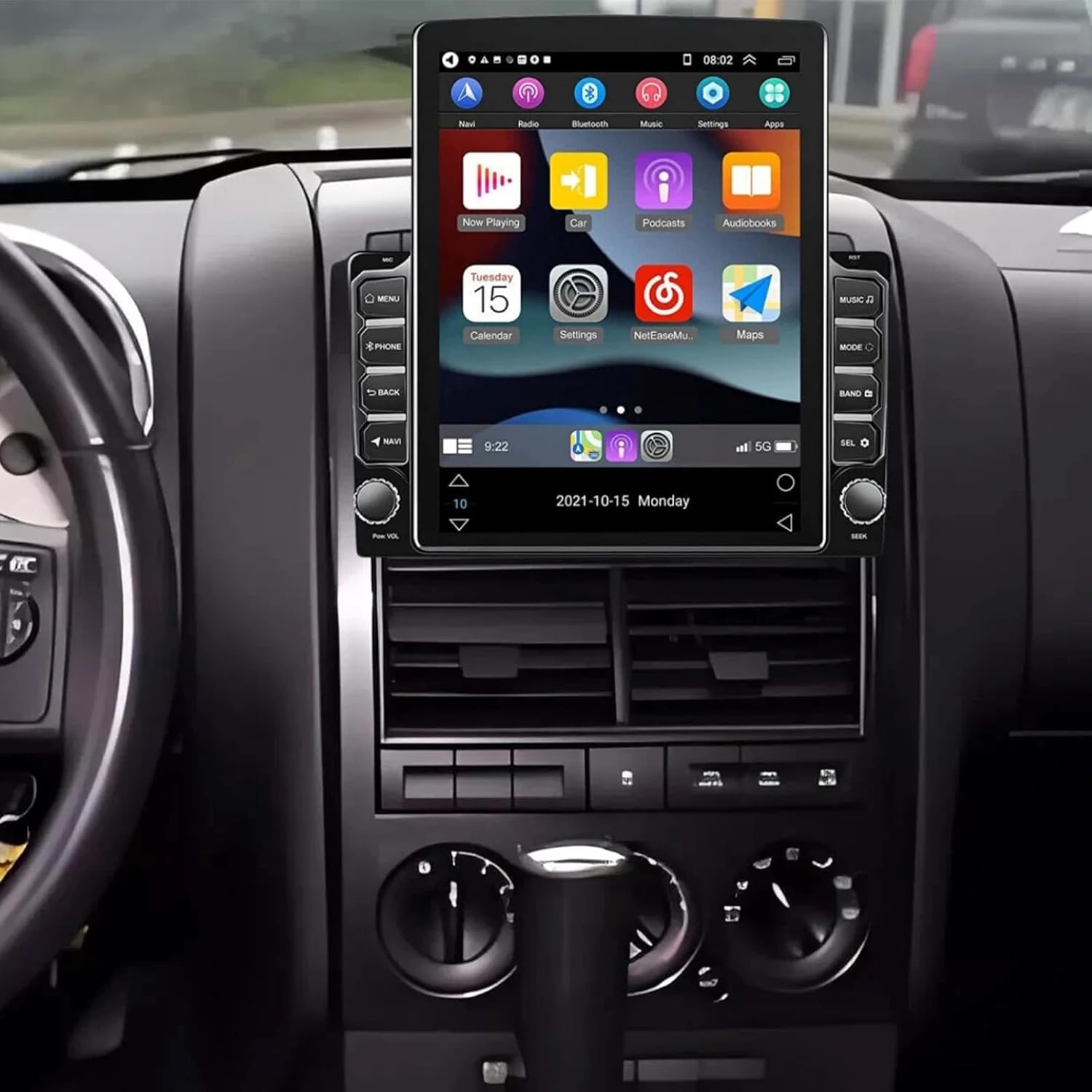 PHEZEN 9.7 inch Touchscreen Car Stereo Fit for Ford Explorer 2006-2010, Android 13 Double Din Car Radio with Carplay & Android Auto in-Dash Navigation BT Mirror Link WiFi Backup Camera 2+32G