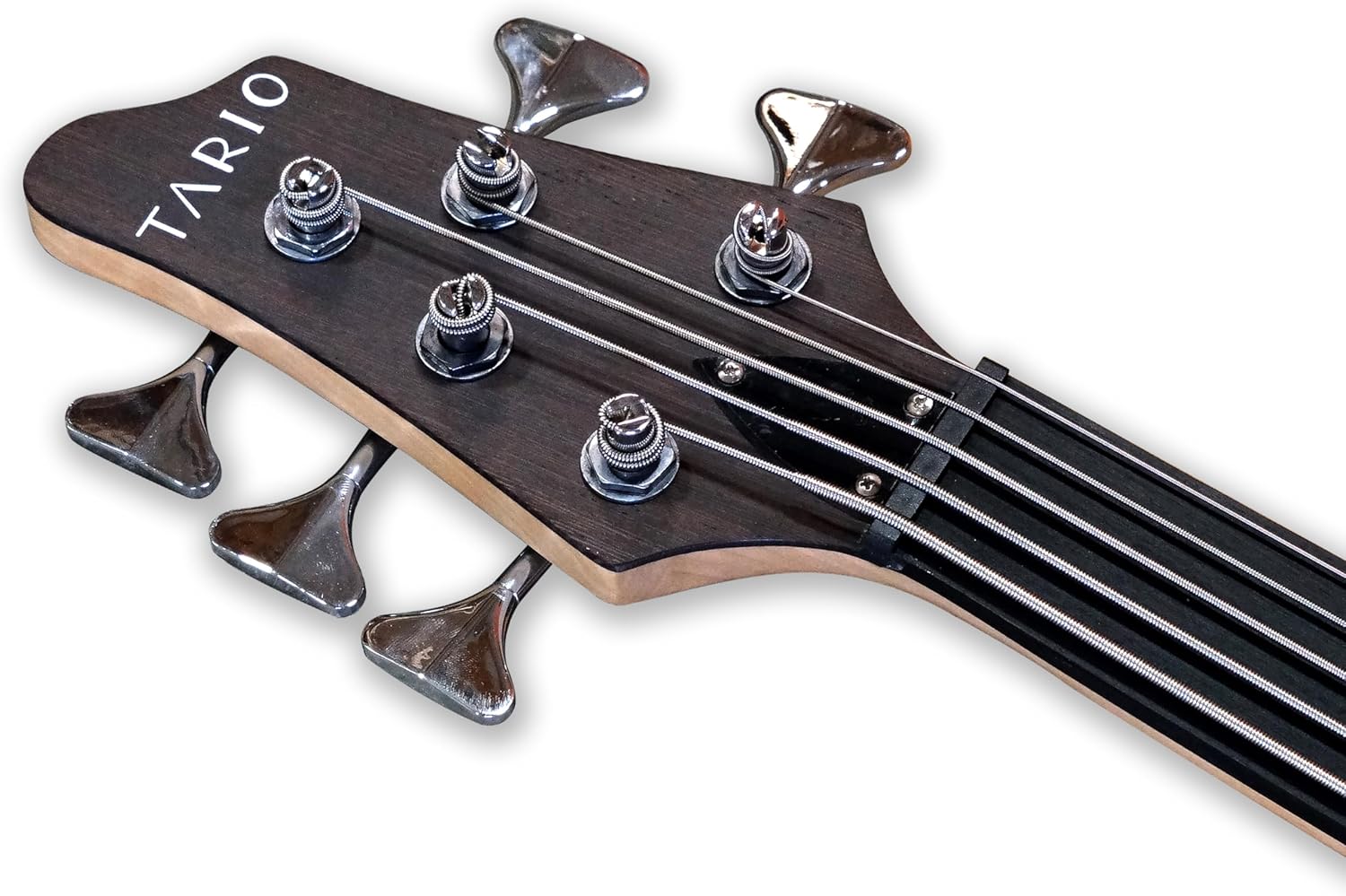 TARIO Fretless 5 string electric bass Guitar Millettia Laurentii Top Okoume body composite ebony fingerboard