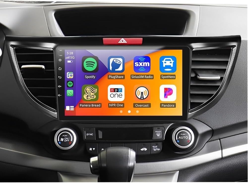 2+32G Double Din Car Stereo Car Stereo for Honda CRV 2012-2016 with Wireless CarPlay and Android Auto, 10 Inch IPS Touchscreen Android 14 Car Radio Support Bluetooth WiFi GPS SWC FM RDS