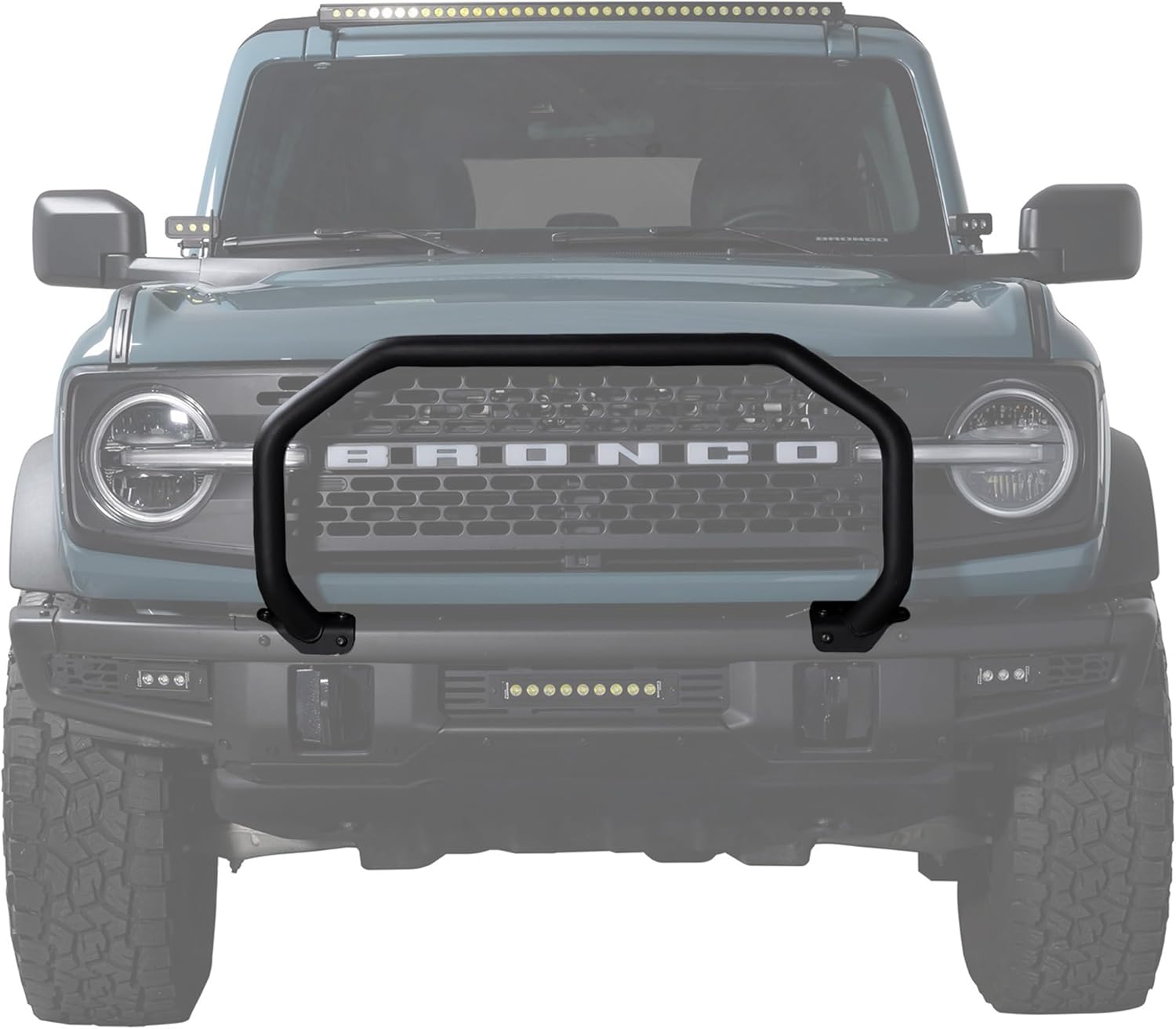 Putco 61500 Single Hoop Bull Bar for 2021-2025 Ford Bronco - Only fits Models with OEM Modular Bumper