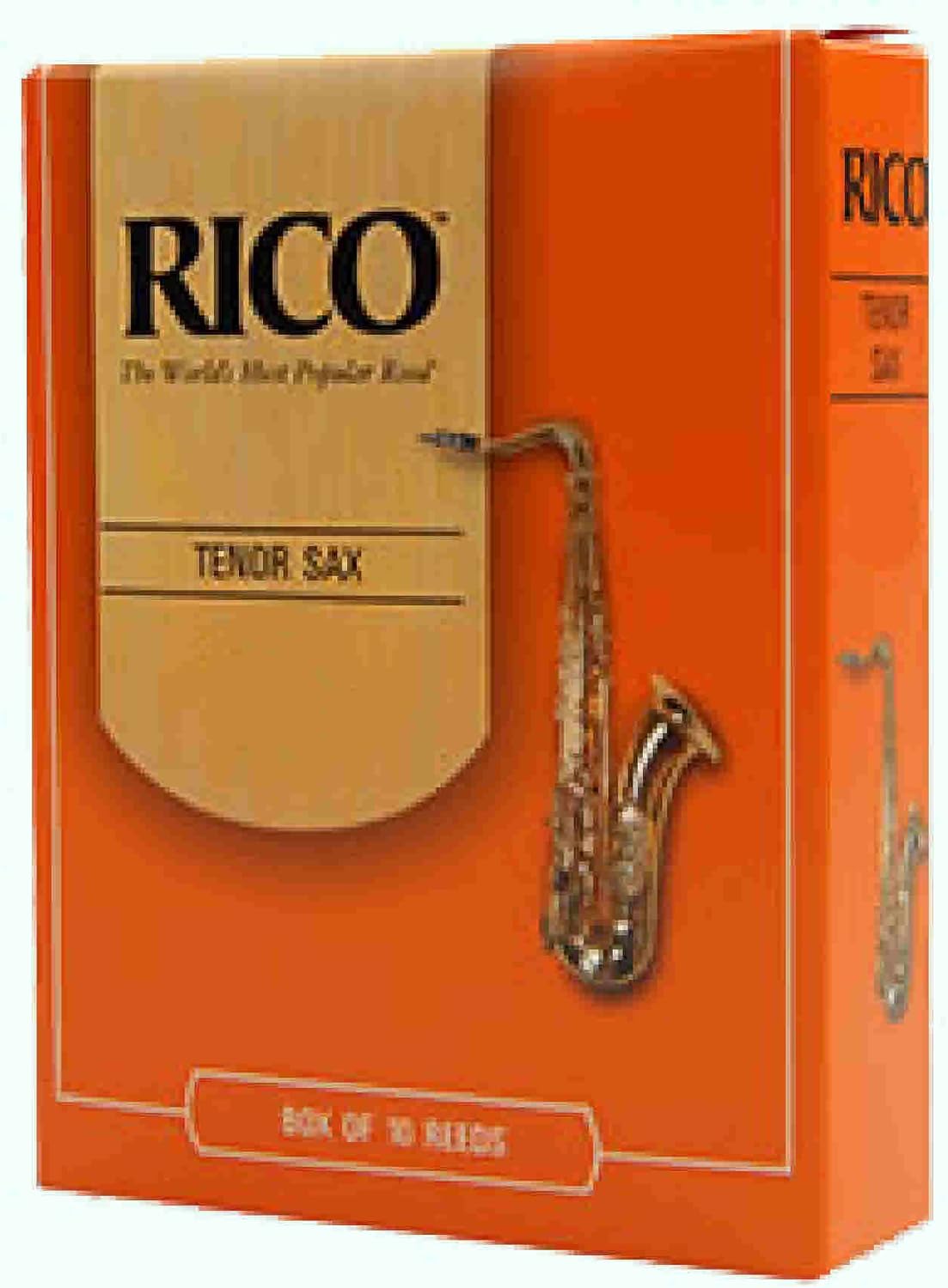 D’Addario Woodwinds - Rico Tenor Sax Reeds - Tenor Saxophone Reeds - Tenor Reeds Crafted for Beginners, Students, Educators - Strength 3.0, 25-Pack
