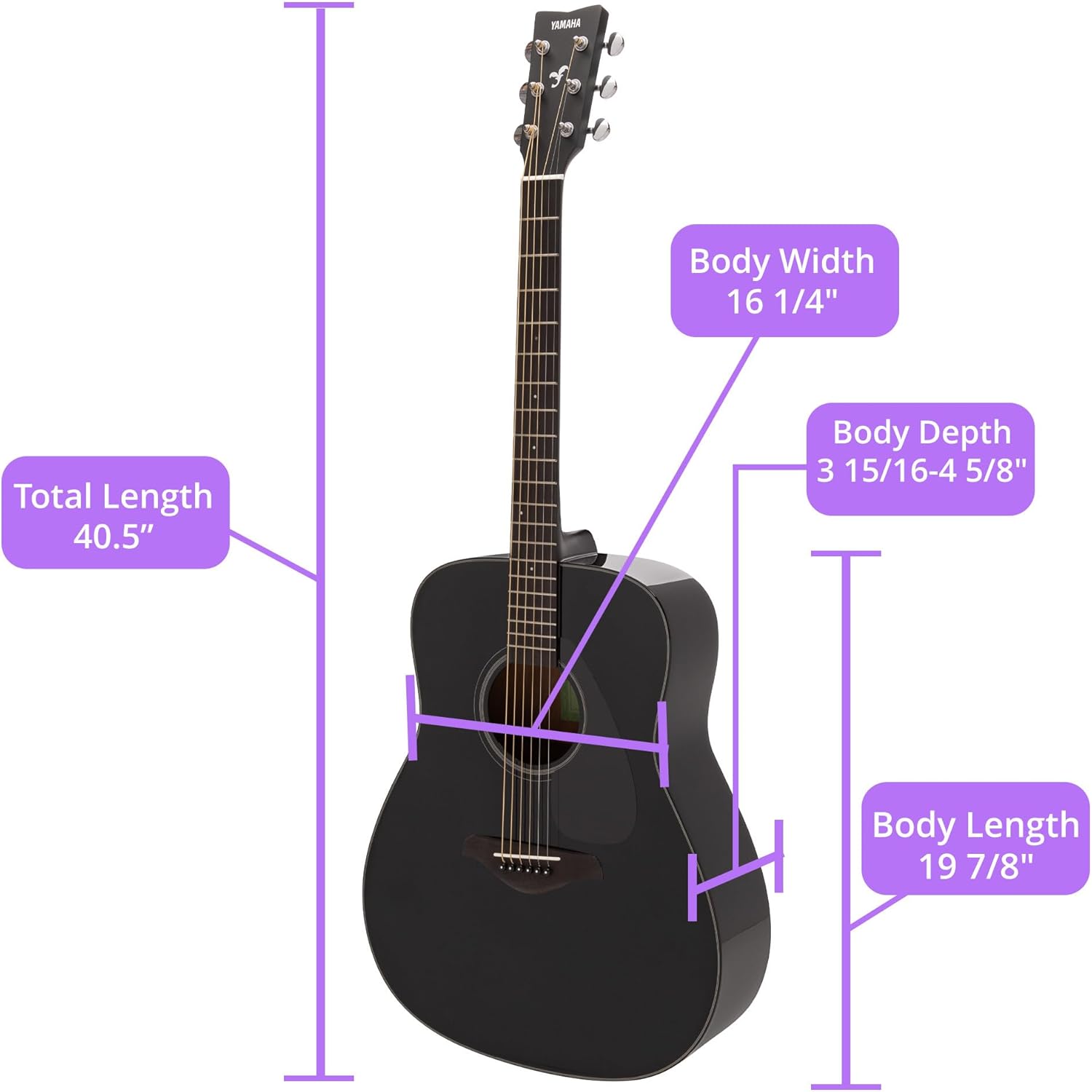 Yamaha FG800J Solid Spruce Top, Traditional Western Gloss Finish Body, 6-String Right-Handed Acoustic Guitar with Rosewood Fingerboard and Bridge (Black), Dreadnought