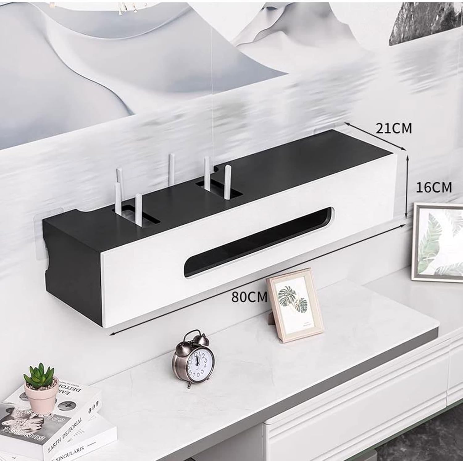 Wall Shelf Floating Shelf Wall mounted TV Cabinet TV Stand TV Console Book Shelf Display Shelf Wall Power Outlet Multimedia Storage Shelf Decoration Shelf Wall Mount Corner Shelves Wall Cabinet