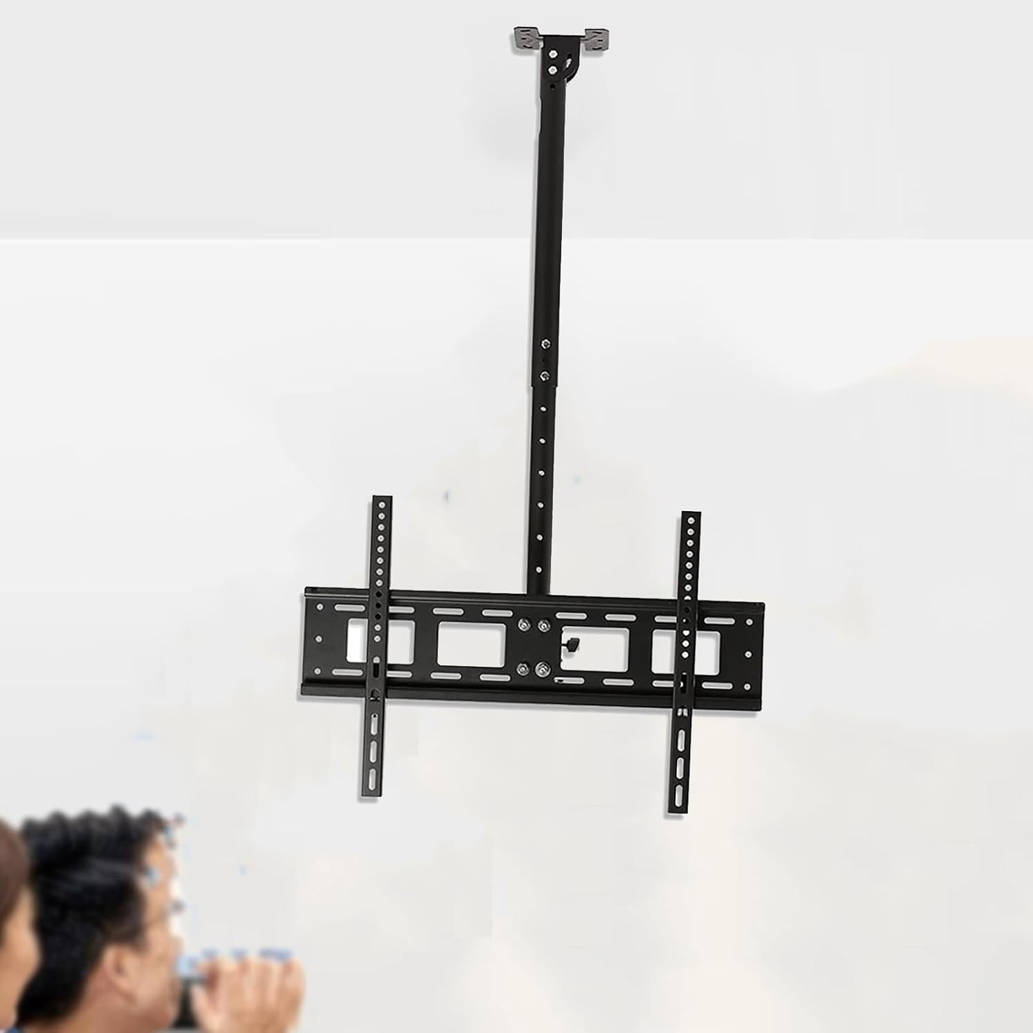 Tv Wall Mount - Adjustable Ceiling TV Mount Bracket,Full Motion 360 Deg Rotation Tilt Swivel TV Mount,Fits 40-80inch LED Sn Display,Can 90° Flip Down Ceiling TV Mount Stan,0.65,1.0