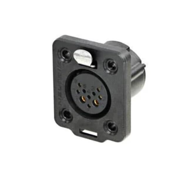 NC10FDX-TOP, XLR Connectors Receptacle TOP Series 10 pin FM - Solder - B/G