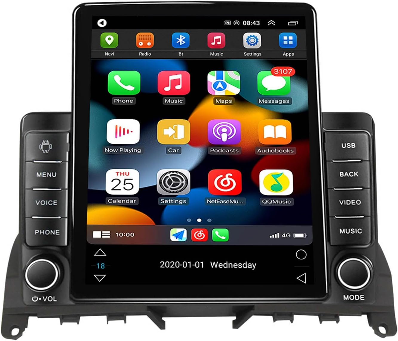 Bluetooth Car Stereo for C Class W204 S204 2006-2011, Wireless Car Radio for Android HD Touch Screen Handsfree Calling