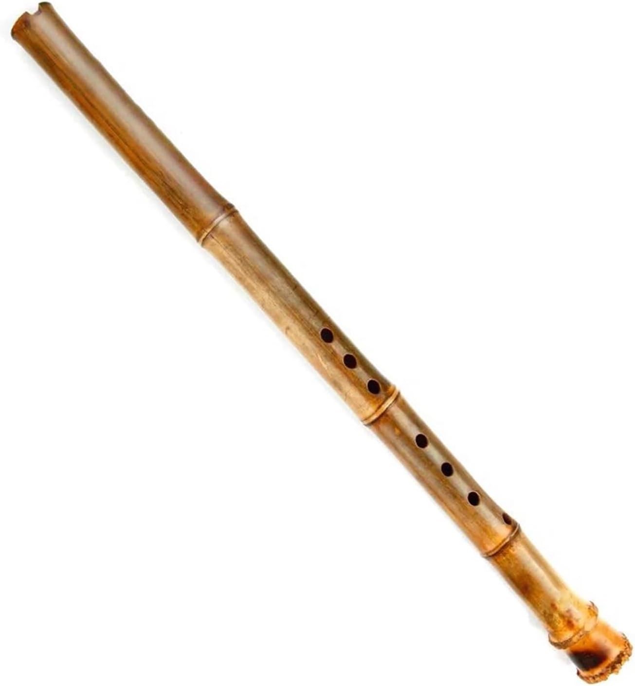 C Bamboo Flute Left Hand Flute G Key Brown Traditional Handmade Woodwind Instrument