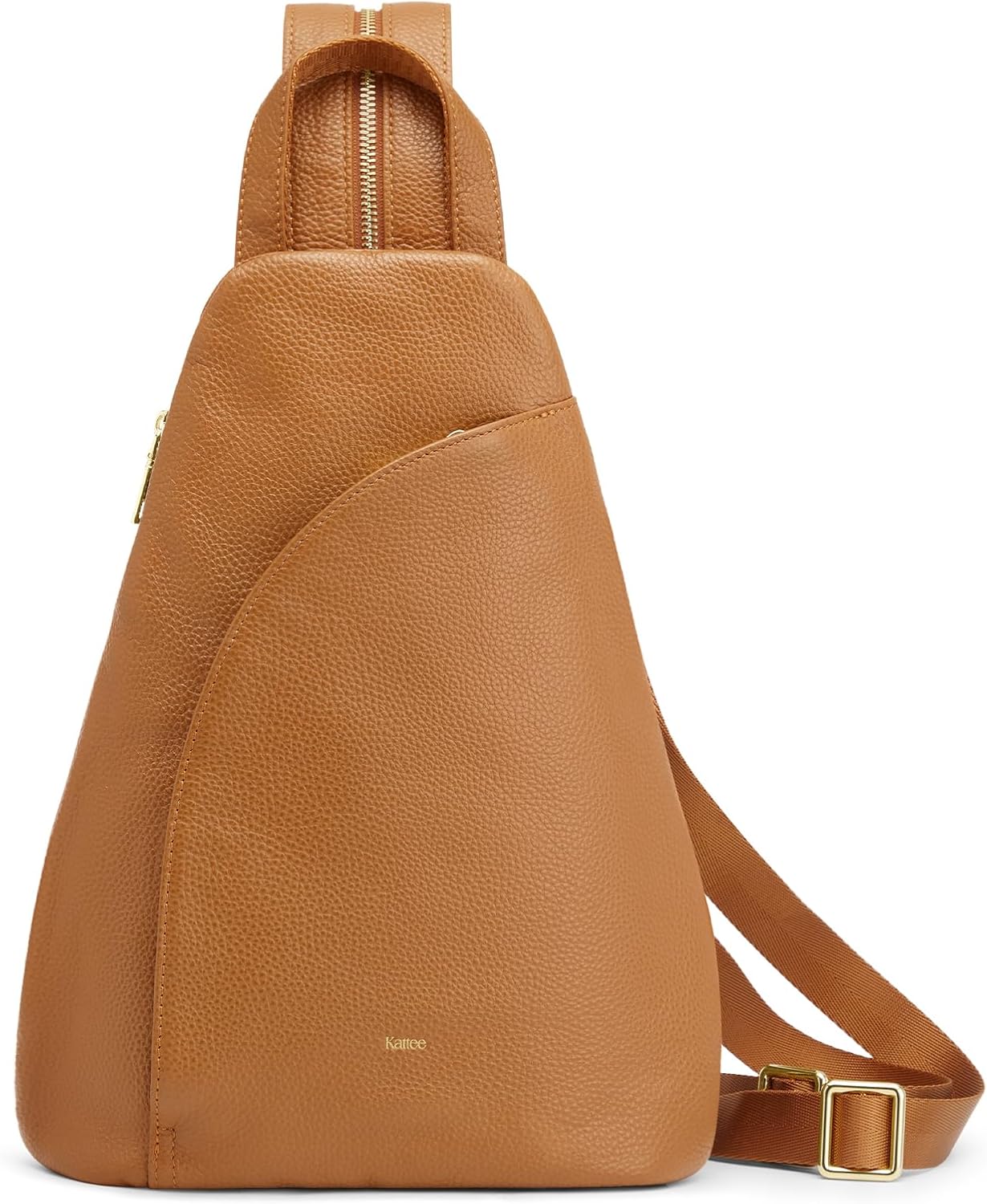 Kattee Sling Bag for Women Crossbody Fanny Packs Chest Bag Top Grain Leather Daypack Backpack RFID Blocking Travel | Top Grain Leather, RFID Blocking, Travel